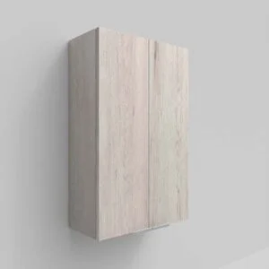 Columna de baño IBERIA suspendida 2 puertas 80 cm x 50 cm x 21 cm acabado ROBLE MOZART