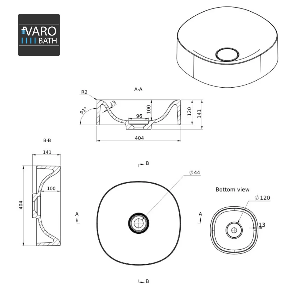 Encimera con faldón suspendida lavabo SOLID SURFACE KONNA Amarillo azafrán Ral 1017 - Imagen 13