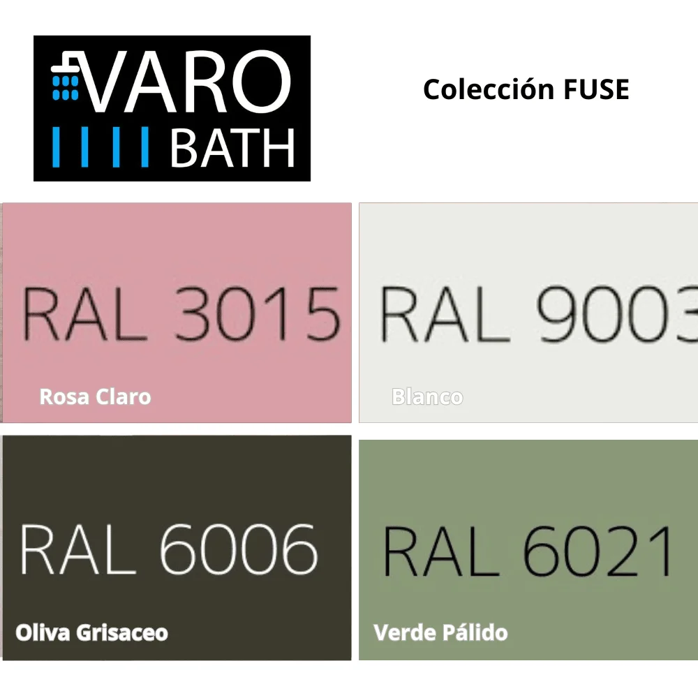 Mueble de baño FUSE suspendido 1 cajón ROSA CLARO - Imagen 9