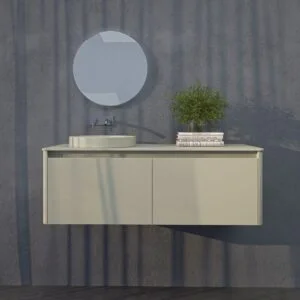 Mueble de baño FUSE suspendido 2 cajones GRIS GUIJARRO
