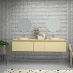 Mueble de baño FUSE suspendido 3 cajones MARFIL