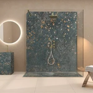 Panel de revestimiento para pared de baño MSCOMPACT efecto cemento LEOPARD