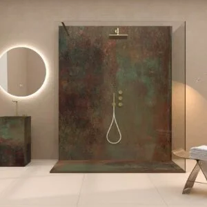Panel de revestimiento para pared de baño MSCOMPACT efecto cemento SAVANA