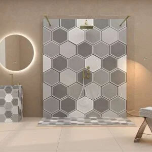 Panel de revestimiento para pared de baño MSCOMPACT efecto tendencia AGATHA