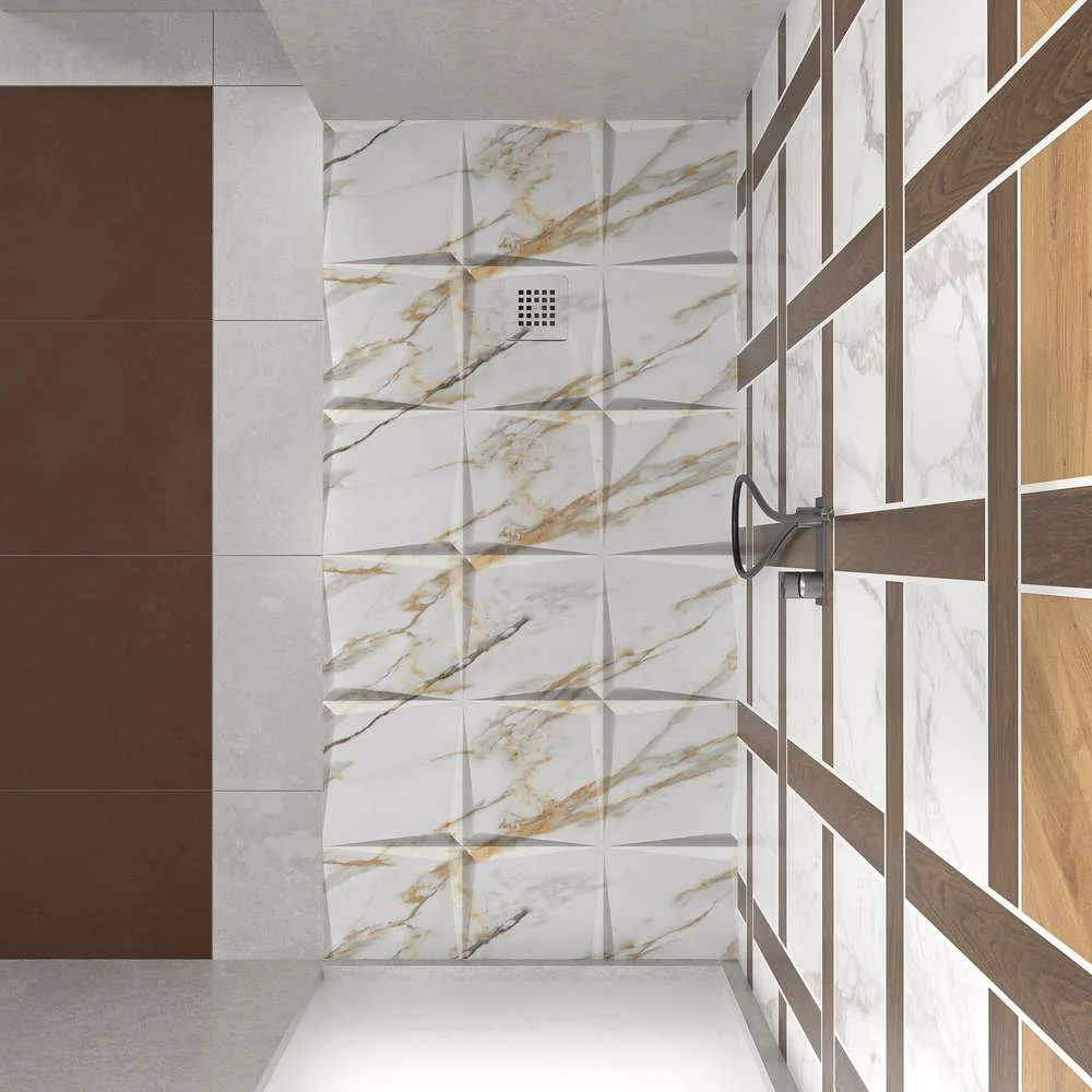 Panel de revestimiento para pared de baño MSCOMPACT efecto tendencia ARMARNA - Imagen 2