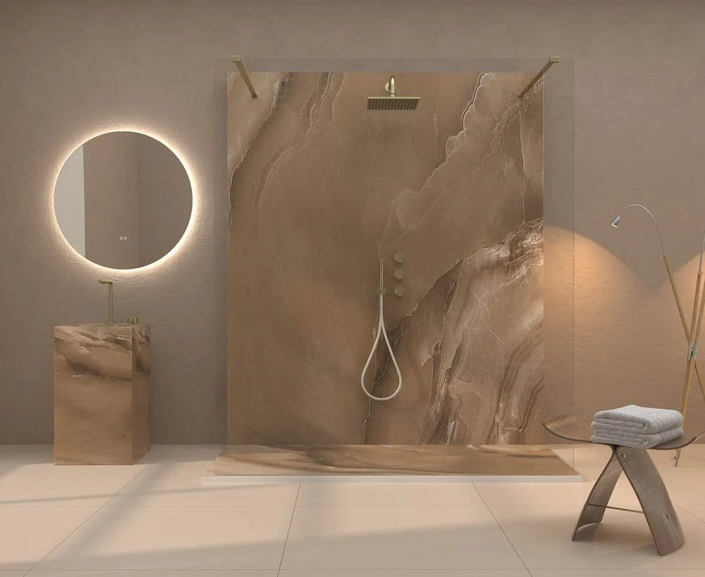Panel de revestimiento para pared de baño MSCOMPACT efecto mármol DONATELLO - Imagen 2