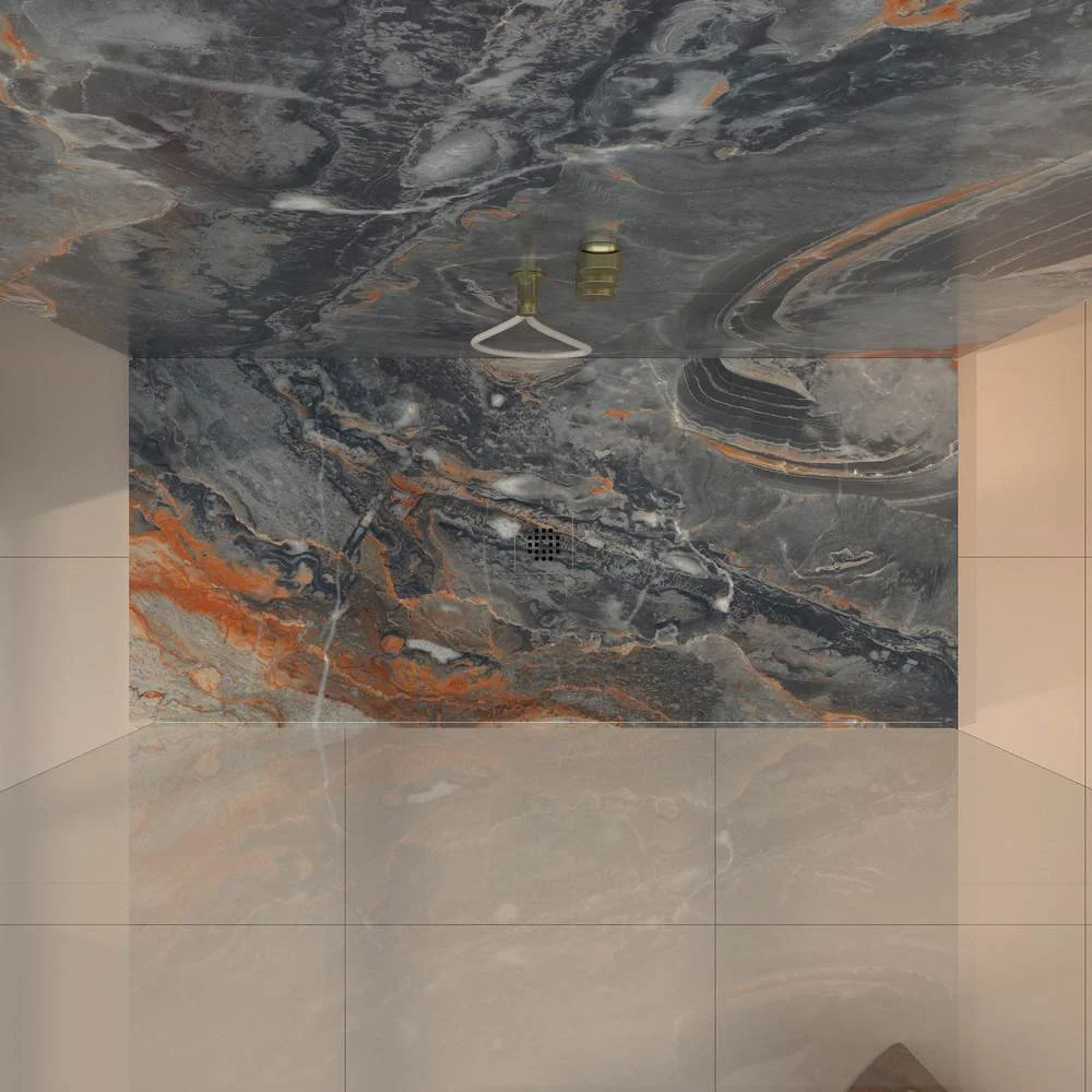 Panel de revestimiento para pared de baño MSCOMPACT efecto mármol LESTER - Imagen 2