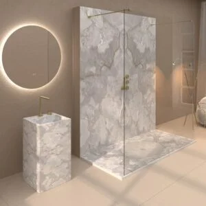 Panel de revestimiento para pared de baño MSCOMPACT efecto mármol NAPOLEÓN