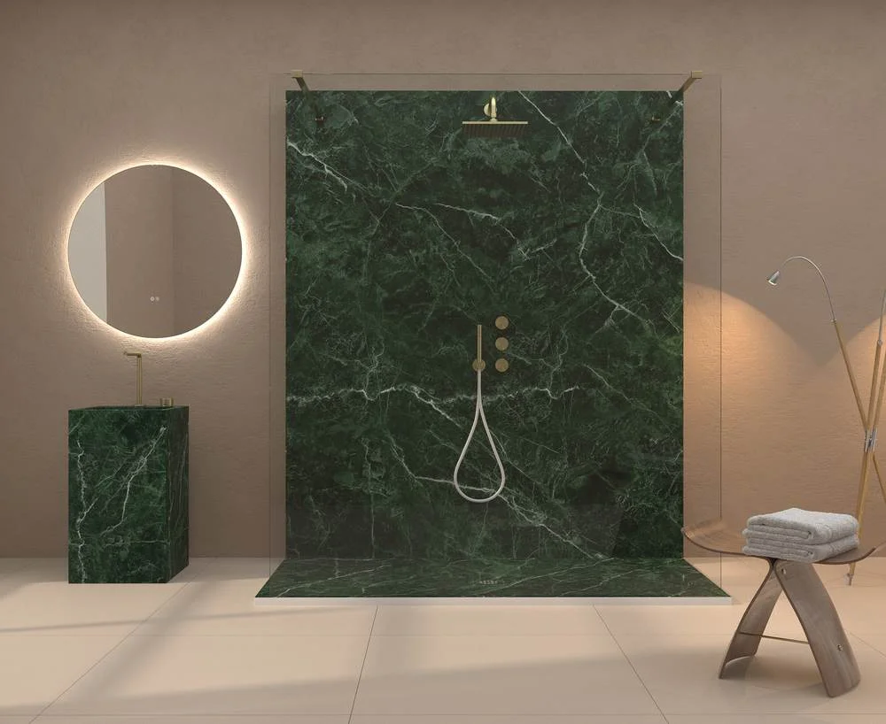 Panel de revestimiento para pared de baño MSCOMPACT efecto mármol GUATAMELA - Imagen 3