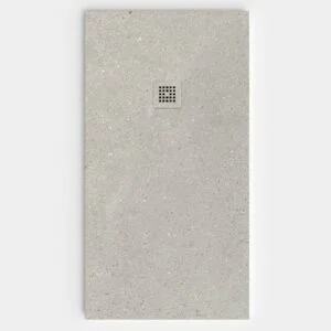 Plato de ducha resina textura pizarra Efecto Cemento Escandinavo  antideslizante STONE 3D moderno