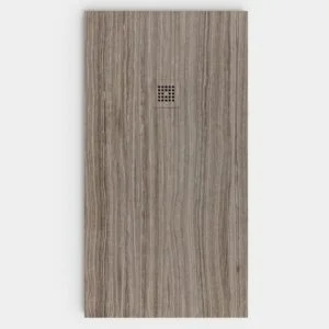 Plato de ducha resina textura pizarra acabado efecto Madera DRUMA - antideslizante STONE 3D moderno
