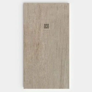 Plato de ducha resina textura pizarra acabado efecto Madera NOYEL - antideslizante STONE 3D moderno