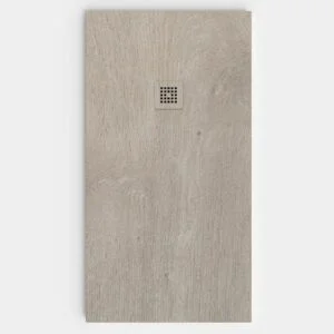Plato de ducha resina textura pizarra acabado efecto Madera TEVRA - antideslizante STONE 3D moderno