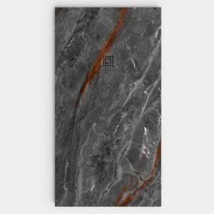 Plato de ducha resina textura pizarra. Efecto en Mármol VENYRA - antideslizante STONE 3D moderno