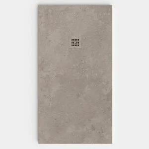 Plato de ducha resina textura pizarra Efecto Cemento BROOKLYN antideslizante STONE 3D moderno