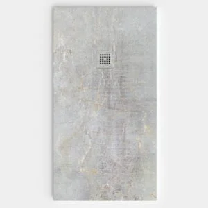 Plato de ducha resina textura pizarra Efecto Cemento BRUTO antideslizante STONE 3D moderno