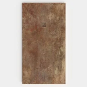 Plato de ducha resina textura pizarra Efecto Cemento CONCRETEBAY antideslizante STONE 3D moderno