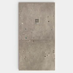 Plato de ducha resina textura pizarra Efecto Cemento ECLIPSE antideslizante STONE 3D moderno