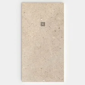 Plato de ducha resina textura pizarra Efecto Cemento FUSION URBANA antideslizante STONE 3D moderno