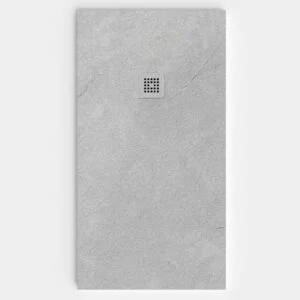 Plato de ducha resina textura pizarra Efecto Cemento GRANOFINO antideslizante STONE 3D moderno