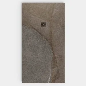 Plato de ducha resina textura pizarra Efecto Cemento GRAVA antideslizante STONE 3D moderno
