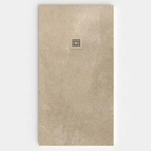 Plato de ducha resina textura pizarra Efecto Cemento HORMIGON ZEN antideslizante STONE 3D moderno