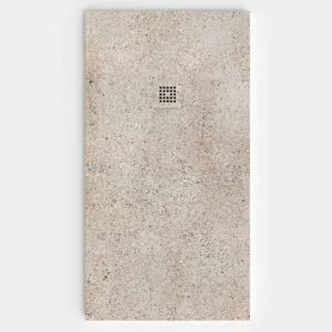Plato de ducha resina textura pizarra Efecto Cemento MARSELLA antideslizante STONE 3D moderno