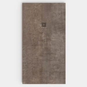 Plato de ducha resina textura pizarra Efecto Cemento NORDICO antideslizante STONE 3D moderno