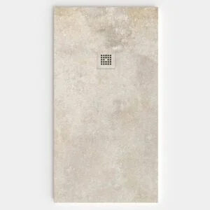 Plato de ducha resina textura pizarra Efecto Cemento ROTTERDAM antideslizante STONE 3D moderno