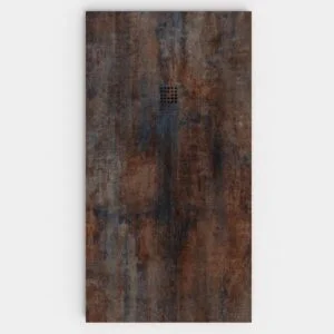 Plato de ducha resina textura pizarra Efecto Cemento SOLIDES antideslizante STONE 3D moderno