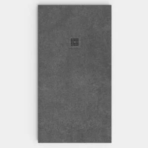 Plato de ducha resina textura pizarra Efecto Cemento TULUM antideslizante STONE 3D moderno