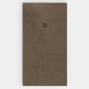 Plato de ducha resina textura pizarra Efecto Cemento ZENETI antideslizante STONE 3D moderno