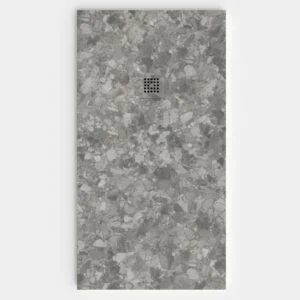 Plato de ducha resina textura pizarra. Efecto en Mármol NYMOR - antideslizante STONE 3D moderno