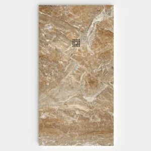 Plato de ducha resina textura pizarra. Efecto en Mármol LODEN - antideslizante STONE 3D moderno