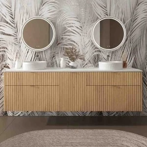 Mueble de baño TREX suspendido 4 cajones + cesto ropa Cembrano