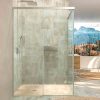 Varobath mampara de ducha rectangular basic 2 fijos 1 puerta cromo 1