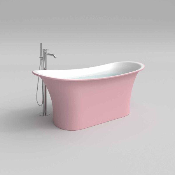 Bañera   exenta carolla ovalada solid surface 158. 4x68. 9 cm