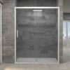 Flare frontal 1 fijo 1 puerta corredera blanco mate opt