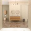 Mueble carmen 120 roble claro 4 cajones suspendido