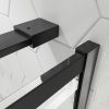 Varobath mampara ducha open 2 fijos 1 puerta decorado industrial negro 7