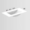 Mueble de baño VALERIA suspendido 1 cajón- 1 hueco con lavabo ceramico