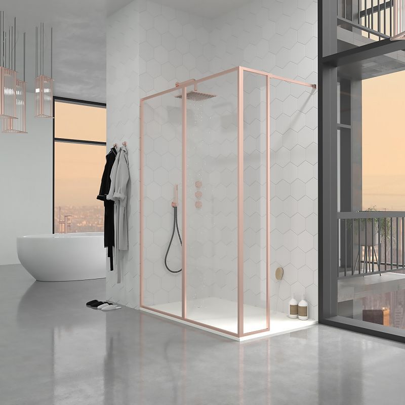 Oaktree Tenda Per Porta In Lamina Oro Rosa Metallizzato - 0,90 X 2,40 M Per Feste E Compleanni
