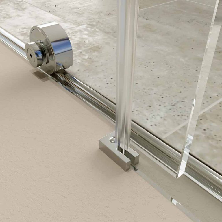 Rodillos Para Mampara De Ducha De 23 Mm, 4 Piezas De Ruedas De Repuesto Para Mamparas De Ducha Corredizas, 2 Ruedas Superiores Y 2 Inferiores Cromadas Que Se Adaptan A Orificios De