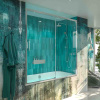 Varobath mampara banera flare frontal 1 fijo 1 puerta corredera cromo