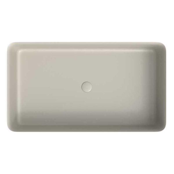 Lavabo   sobre encimera fogo solid surface perlado