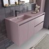 Mueble de bano claire suspendido 2 cajones 2 puertas violeta pastel2
