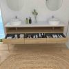 Varobath mueble ella 6 cajones 1 hueco roble claro2