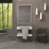 Varobath lavabo lido con toallero blanco
