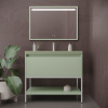 Varobath mueble bano con patas ele 100 cm verde blanquecino