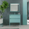 Varobath mueble bano con patas smile 2 cajones turquesa pastel